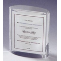 Lucite Vertical Oval Stock Embedment/ Award